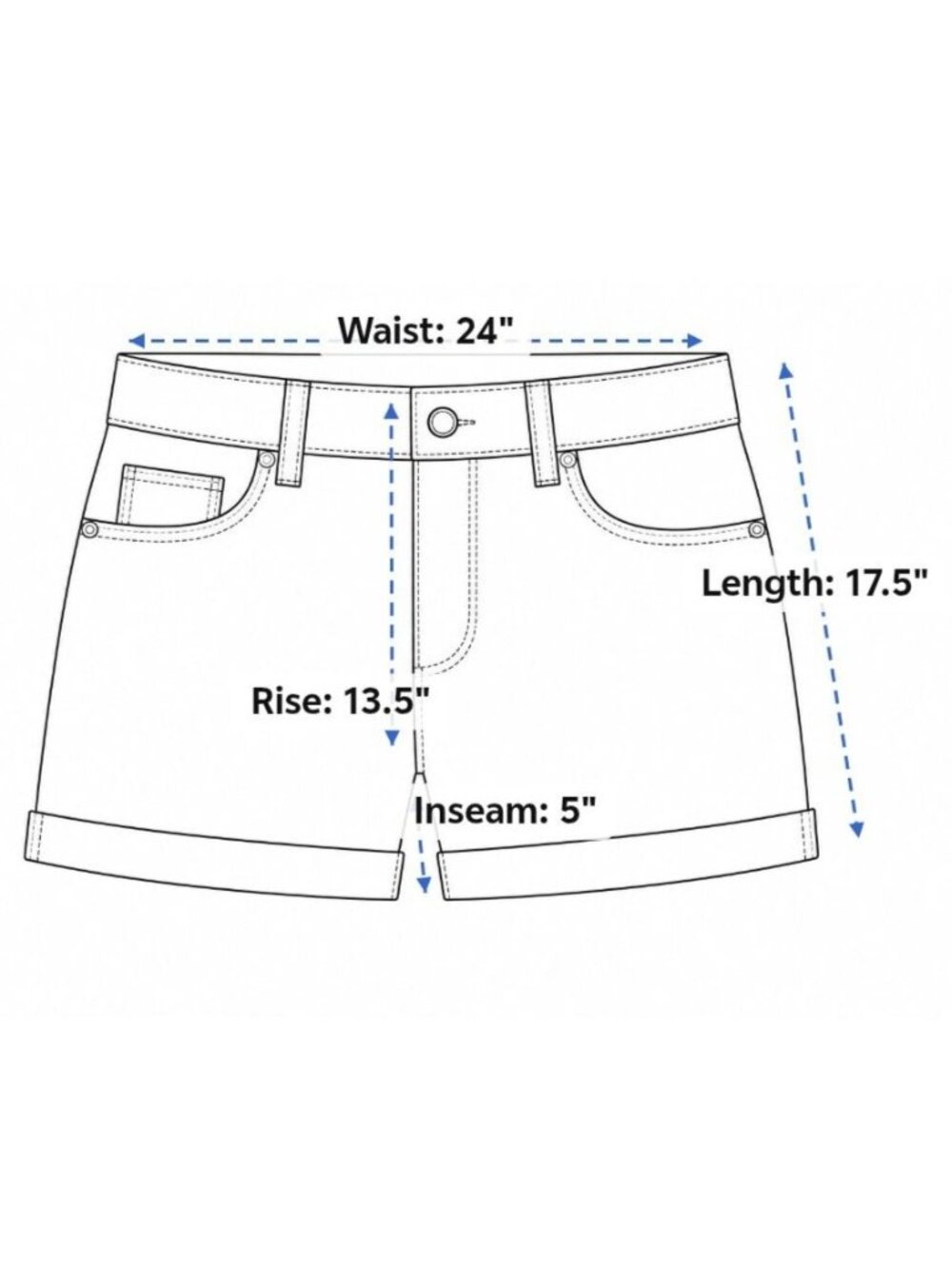 Lane Bryant Womens 26 Denim Shorts Mid-Rise Girlfriend Flex Magic Waist Stretchy - Picture 6 of 6